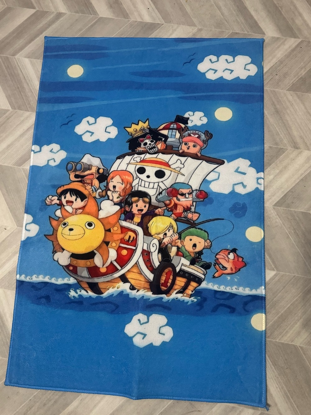 One Piece Tug/Wall Decor Pirate Ship One Piece Characters